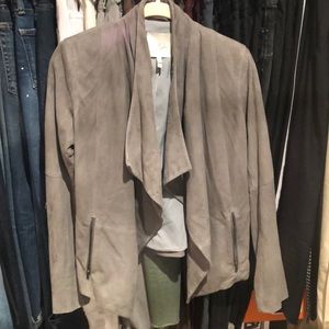 Beautiful Grey Joie Goat leather/Suede jacket!